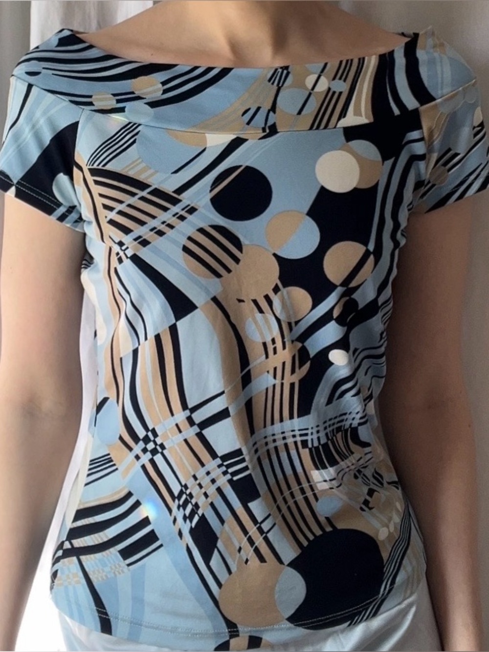 🩵Vintage // Funky Abstract Top🩵